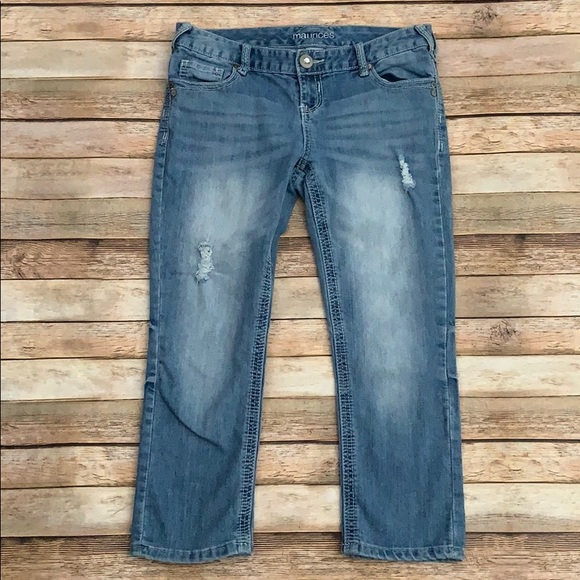 Maurices Pants - Maurices Distressed Denim Capris